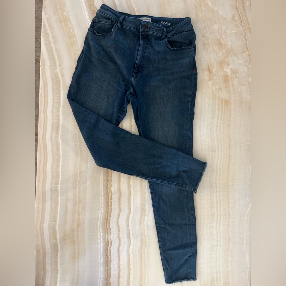 Warp + Weft Women's Dark Indigo Skinny Jeans